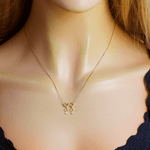 Pingente Meninas em Ouro 18K - Gêmeas