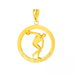 Pingente de Formatura Educação Física em Ouro 18k