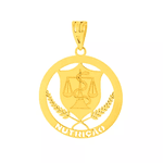 Pingente de Formatura Nutrição em Ouro 18k