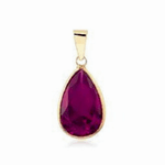 Pingente Ponto de Luz Gota em Ouro 18K 