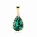 Pingente Ponto de Luz Gota em Ouro 18K 