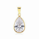 Pingente Ponto de Luz Gota em Ouro 18K 