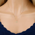 Pingente Pata com Zircônias em Ouro 18K