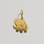 Pingente Placa Elefante em Ouro 18K