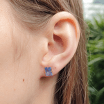 Brinco Baguete em Ouro 18K