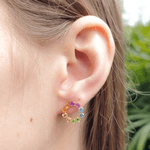 Brincos em Ouro 18K - Pedras Naturais
