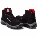 Bota de Segurança em Microfibra - Preto e Vermelho - Estival - EN10071S2 - CA 44558