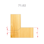 Fresa para Rejunte 45° 125mm X 14-23mm 4+4 Asas (jogo)
