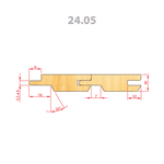 Fresa para Lambris 24.05 150mm para madeira de 9 a 18mm widea