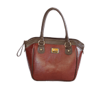 Bolsa em Couro Legítimo Lezard Cereja / Café - 40911
