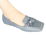 Mocassim em Couro Legítimo Azul
