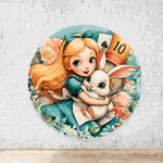 Painel Redondo Tema Alice no País das Maravilhas 4310