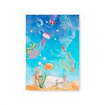 Capa Painel Retangular Sublimado Tema Fundo do Mar 414