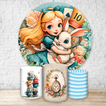 Kit 4 Capas Tema Alice no Pais das Maravilhas 4232