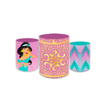 Trio Capas de Cilindros - Princesa Jasmine e Aladdin