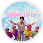 Painel Redondo 50x50 - Guerreiras K-Pop