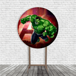 Painel De Festa Redondo Incrível Hulk