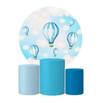 Kit Capa Painel Sublimado + 3 Capas De Cilindro - Balões