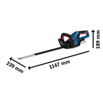 Aparador De Cerca Viva à Bateria GHE 18V-60 18V Da Bosch