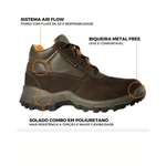 Bota de Segurança Nobuck Londrina Marrom Da Delta Plus - CA 45.374