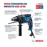 COMBO ESMERILHADEIRA GWS 850 + FURADEIRA GSB 550 RE da BOSCH