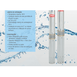 Bomba caneta d'água Submersa 2.5TSM 0,33HP 11 estágios monofásico 220V 2 fios da THEBE 