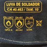 Luva De Raspa P/ Soldagem Heavy Duty Black Da Esab