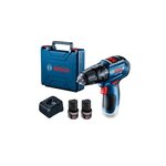 Bosch Parafusadeira Furadeira GSB 12V-30 Brushless 12V com 2 baterias, 1 carregador e maleta