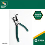 Alicate Interno Para Anéis Com Bico Curvo 5 Sata - ST72041ST