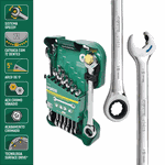 Jogo Chave Combinada Speedy Catraca de 8 a 19mm com 8 peças SATA - ST08007ASJ