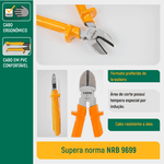 Alicate De Corte Diagonal Isolado 6 da Sata-ST70024AST
