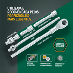 Jogo Soquetes Estriados 3/4" de 3/4" pol com 15 peças SATA - ST09015SJ