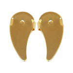 Tarraxa Vírgula Banho de Ouro 18K