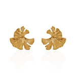 Brinco Pétalas Banho de Ouro 18K