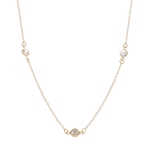 Choker 3 Pingentes Zirconia Incolor By Kumbayá Joias