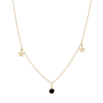 Colar Estrelas Com Zircônia Preta By Kumbayá Joias