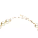 Chocker Corrente Pérolas 12mm Semijoia Banho de Ouro 18K