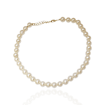 Colar Pérolas Banho de Ouro 18K
