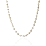 Choker Corrente Pérolas 4mm Banho de Ouro 18K