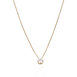 Colar Ponto de Luz Banho de Ouro 18K