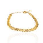 Pulseira Estilo Salamandra Semijoia Banho de Ouro 18K