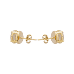 Brinco Ponto de Luz 8 MM Banho de Ouro 18K