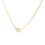 Colar Folhas Gregas com Zircônias Champagne Banhado a Ouro 18K