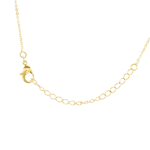 Colar Coração Dourado e Ródio Banhado a Ouro 18K