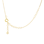 Colar Com Zircônias Penduradas Banho de Ouro 18K
