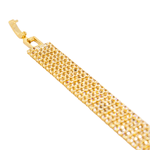 Pulseira Riviera 6 Fileiras Banho de Ouro 18K