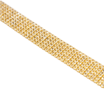 Pulseira Riviera 6 Fileiras Banho de Ouro 18K