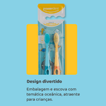 Escova de dente infantil Powerdent Ocean Kids - Kit com 2 un