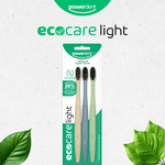 Escova de Dente Powerdent Ecocare Light Kit com 3 un