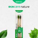 Escova de dente Powerdent EcoCare Nature - Kit com 2 un. - 2306